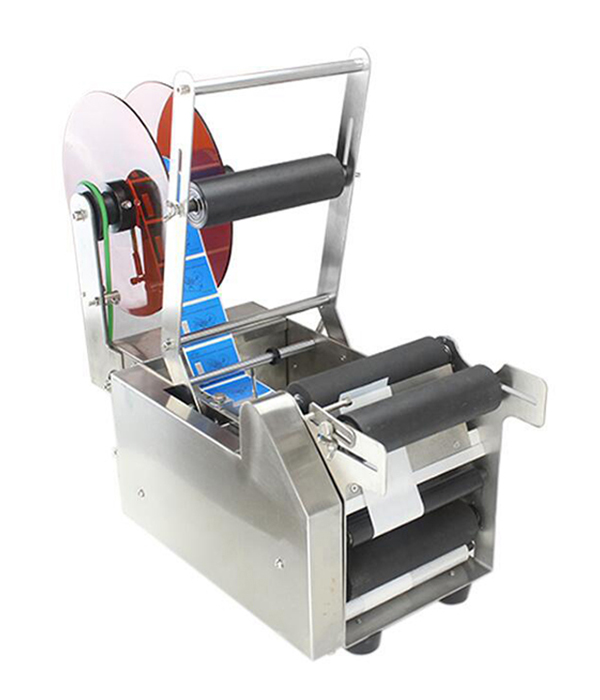 Semi-automatic round bottle labelling machine